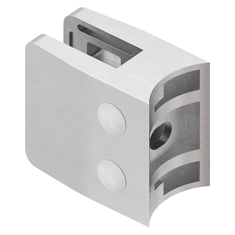 Glass clamp mod. 14, connection: 48.3mm, AISI304
