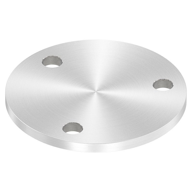Ankerplatte Ø 100x6mm, mit Rundschliff, V2A