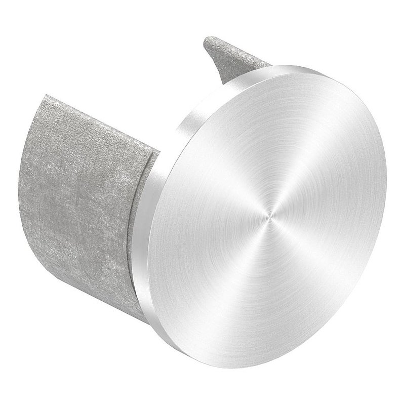 Endkappe, flach, für Nutrohr 48,3mm, V2A