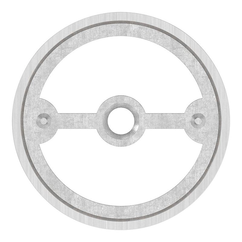 Raccord pour main courante en bois de 42,4 mm, V2A