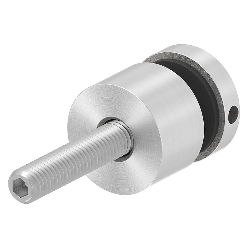 Point de fixation 16mm, jonction: droite, V2A