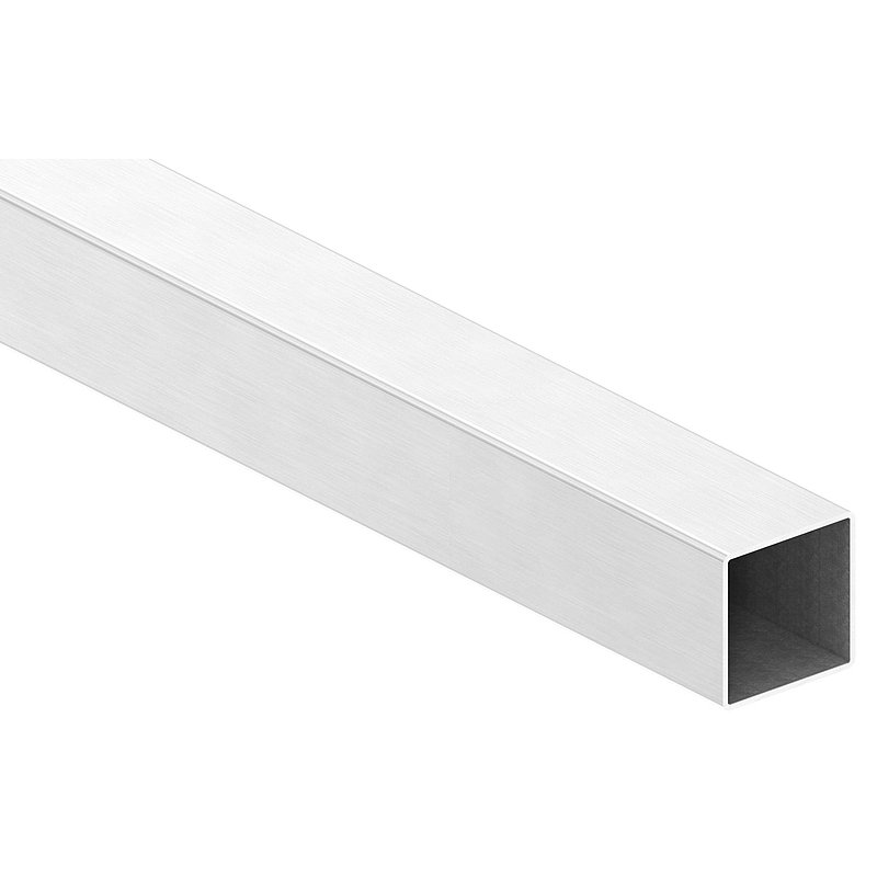 Quadratrohr, 50x50x2,0mm, L: 6000mm, V2A