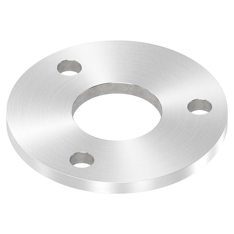 Ankerplatte Ø 120x8mm, mit Rundschliff, V2A