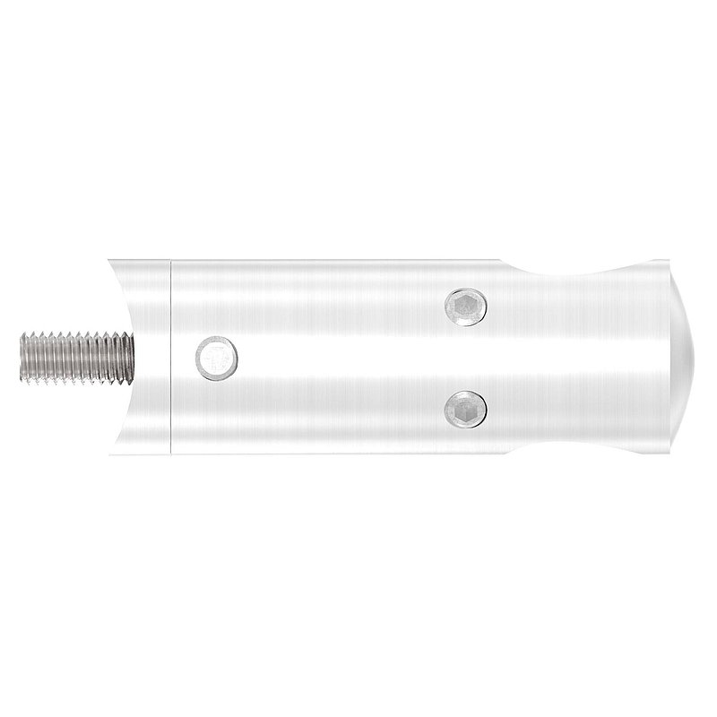 Querstabhalter für 42,4mm Rohr, 12,2mm Bohrung, Innenecke, V2A