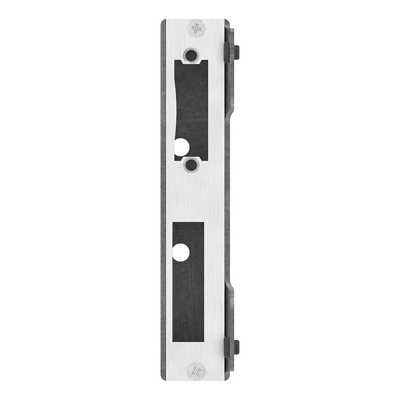 Gâche de serrure rectangulaire, avec entraxe 72mm, à souder, 30mm, acier
