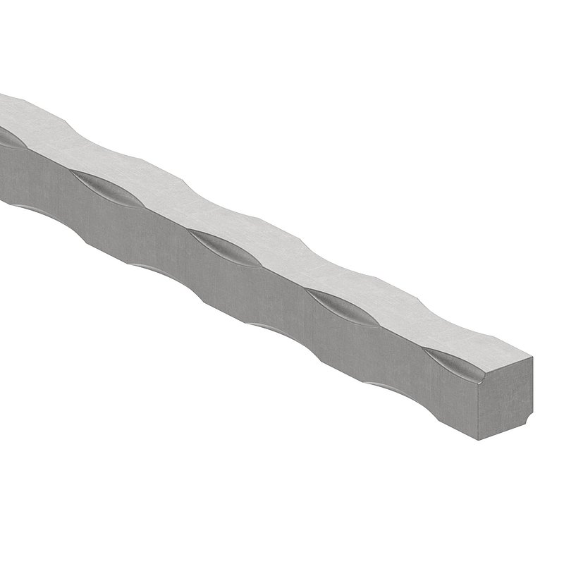 Vierkant S235JR, 12x12mm, L: 3300mm
