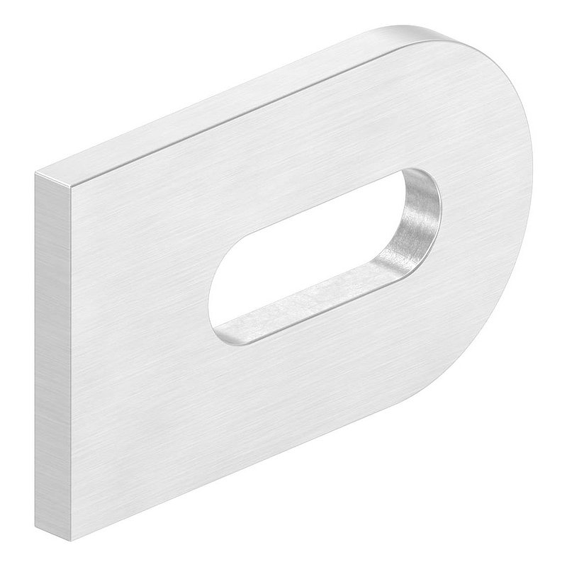 Anschweißlasche, 50x30x4mm, geschliffen, V2A