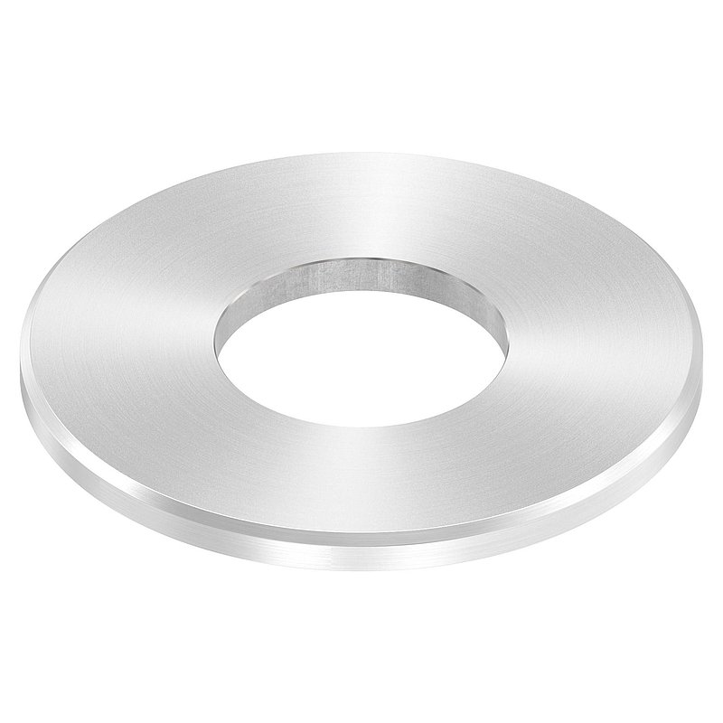 Anchor plate Ø 100x6mm, with bevelled edge and chamfer, AISI304