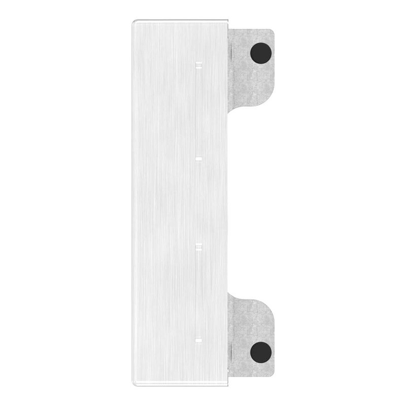 Edelstahlgegenkasten eckig, für Abstand 72mm, zum Anschweißen, 50mm, V2A