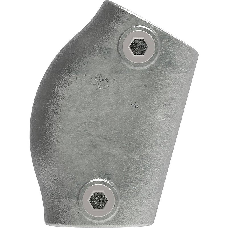 Raccord coudé, inclinaison variable 15 - 60°, pour tube Ø 42,4mm