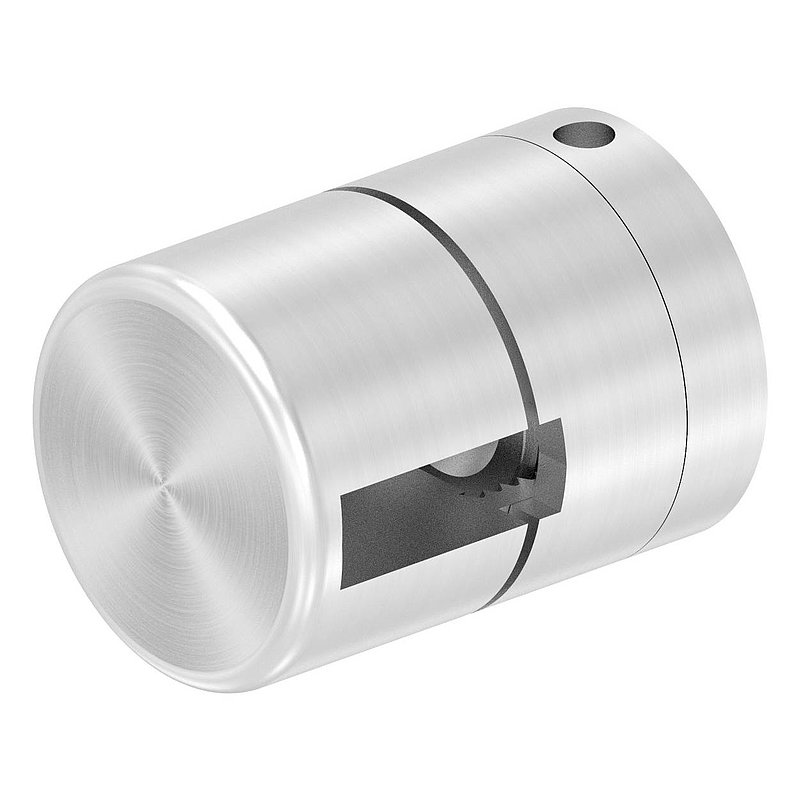 Brenk, support de base pour barreaux plats 20x6mm, ALU