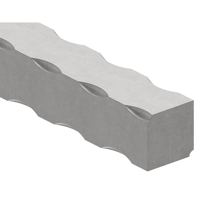 Vierkant S235JR, 25x25mm, L: 3000mm
