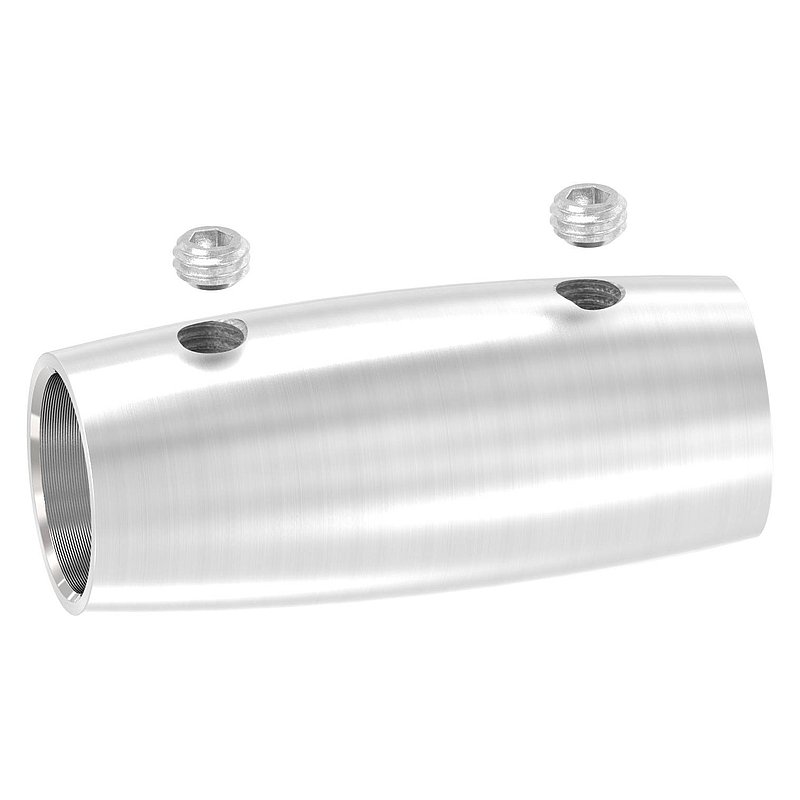 Stabverbinder für 14mm Rund, L: 45mm, Ø 20mm, V2A