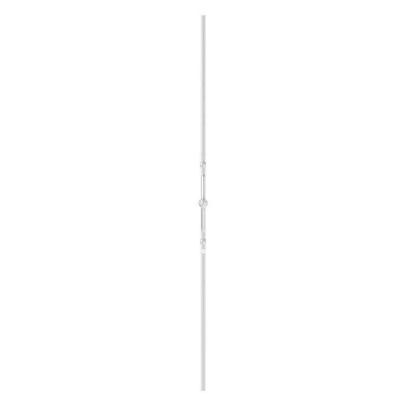 Decorative rod made of Ø 12mm, double, H: 1000mm, AISI304