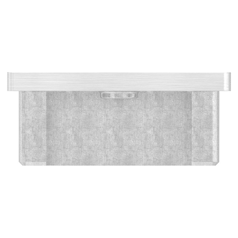 Einsteckkappe, für Rohr 60x40x3,0mm mit M8 Gewinde, V2A