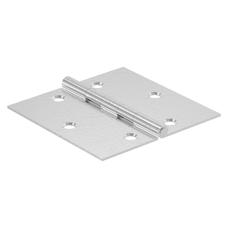 Edelstahl-Scharnier 60x60mm mit festem Zapfen