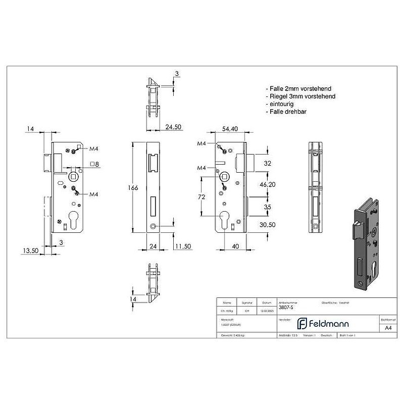 AMF lock galvanised