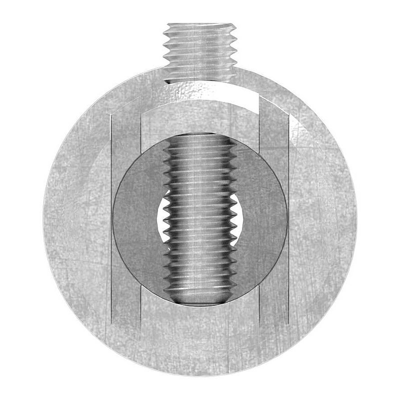 Anschlussstück 90°, Anschluss oben: 42,4mm, V2A