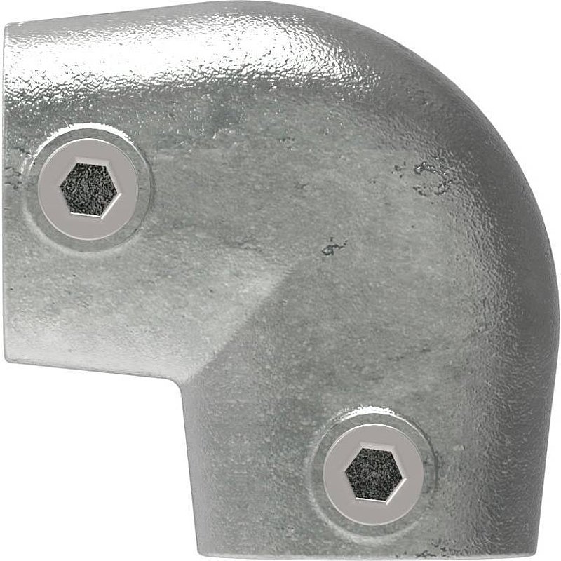Rohrbogen 90°, schräg, variabel, für Rohr Ø 48,3mm