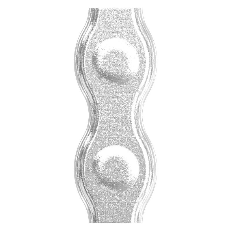 Serre-câble plat double pour câble 3mm, V4A