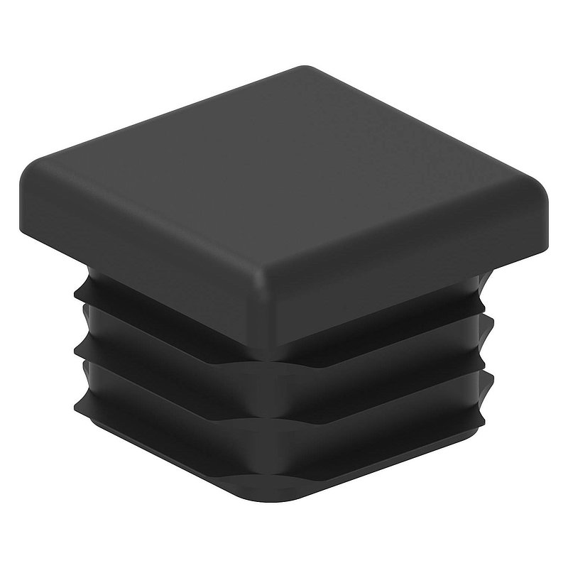Kunststoffkappe für Quadratrohr 25x25mm