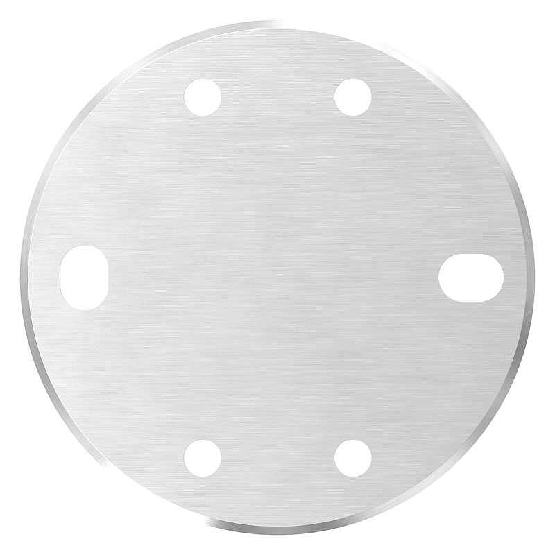 Anchor plate, 120x10mm, for clamping rings, AISI304