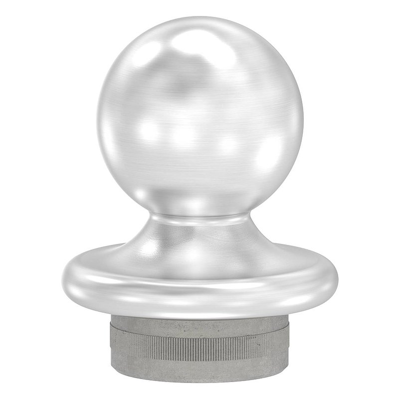 Ball tube knob, for tube 42.4x2.0mm, AISI304