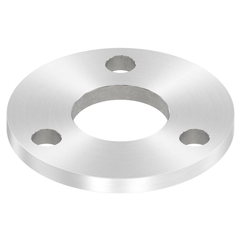 Ankerplatte Ø 100x8mm, mit Rundschliff, V2A