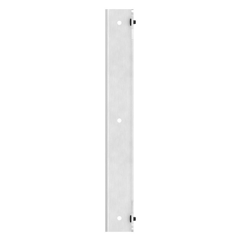 Anschlagsblech mit Gummipuffer aus Edelstahl, 37.5x41.5x328mm, V2A