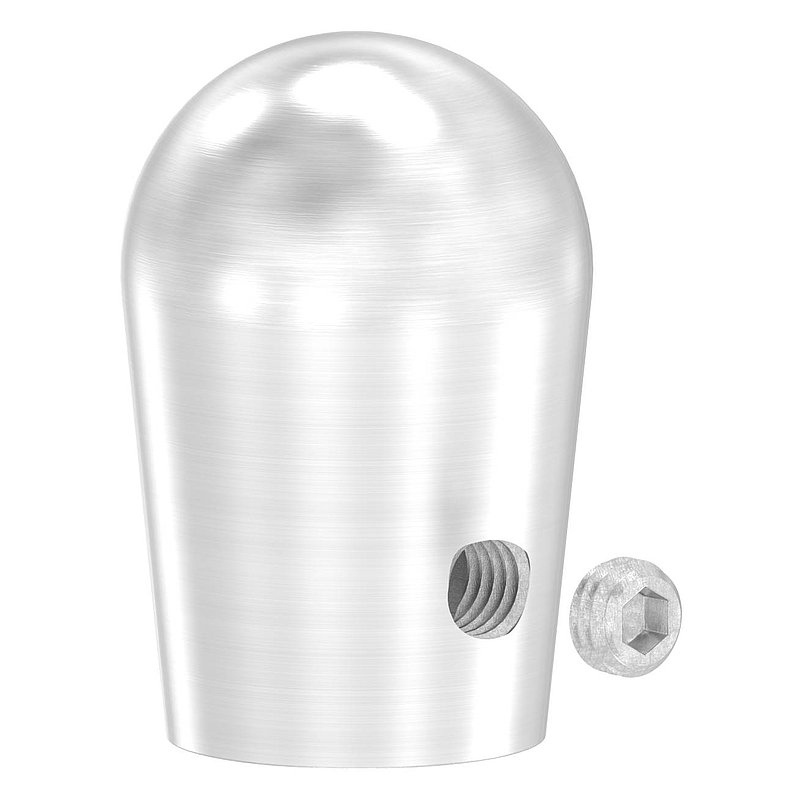Endkappe für 10mm Rundmaterial, V2A
