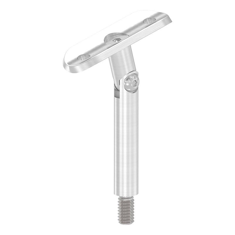 Hinge pin Ø 12mm with handrail connection plate 33.7mm, AISI304