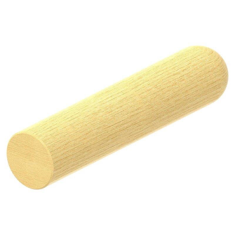 wooden handrail maple Ø 42mm, length 200mm, laquered