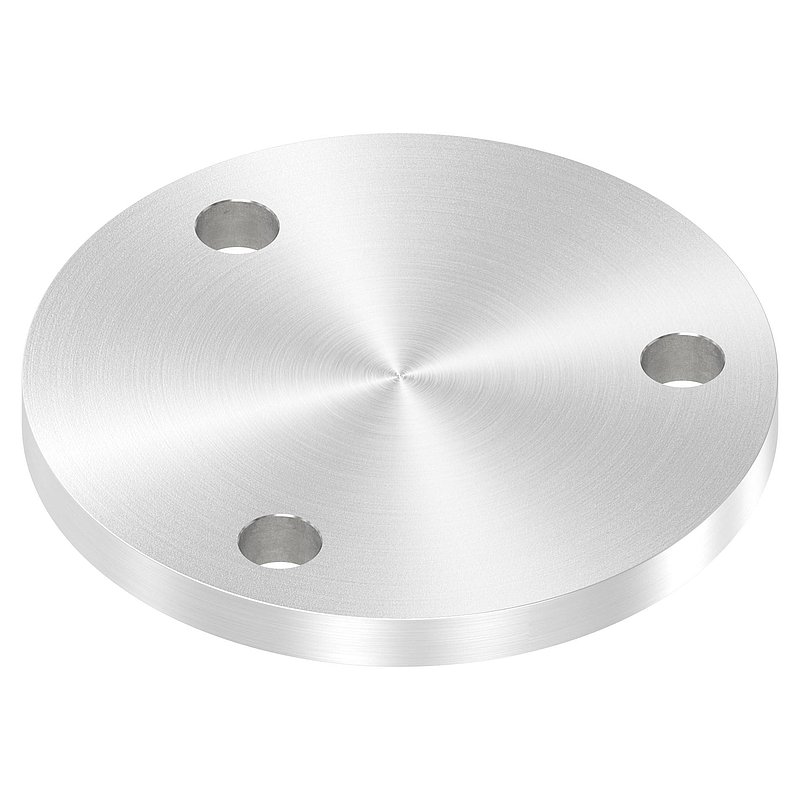 Ankerplatte Ø 120x10mm, mit Rundschliff, V2A