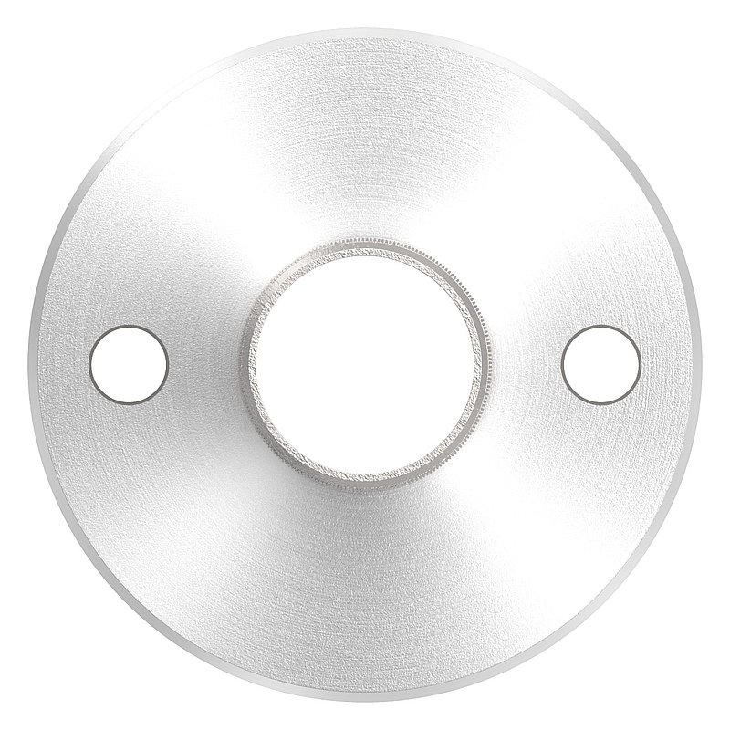 Wall and floor anchor with knurling, for tube 42.4x2.5mm, AISI304