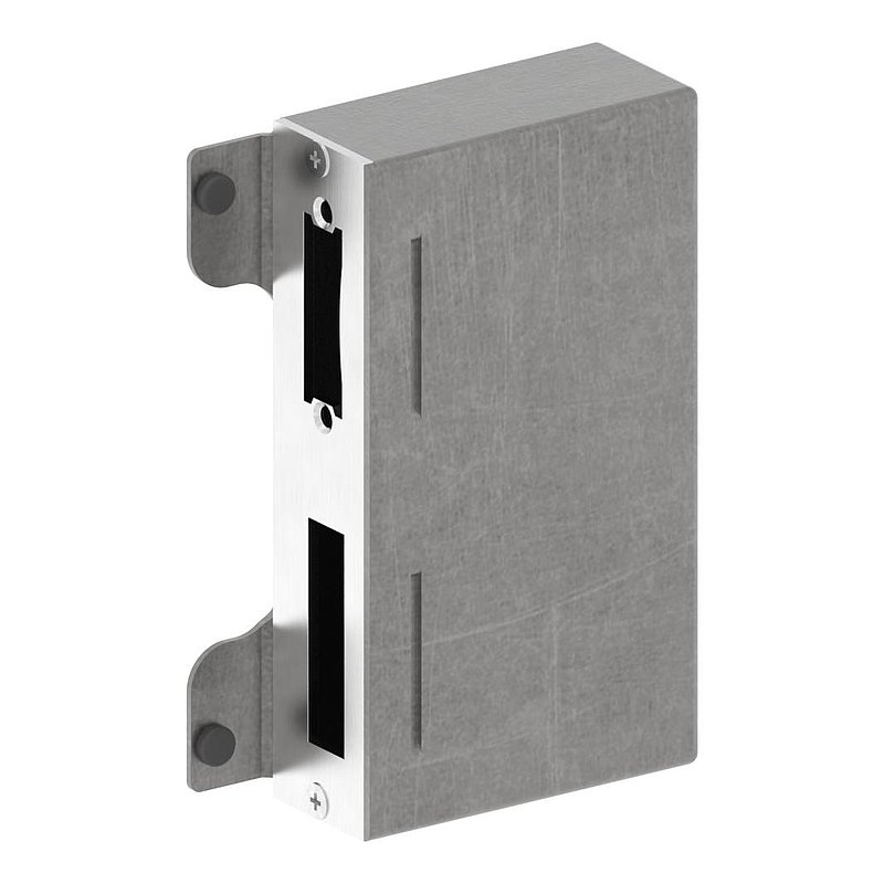 Gâche de serrure rectangulaire, avec entraxe 72mm, à souder, 40mm, acier