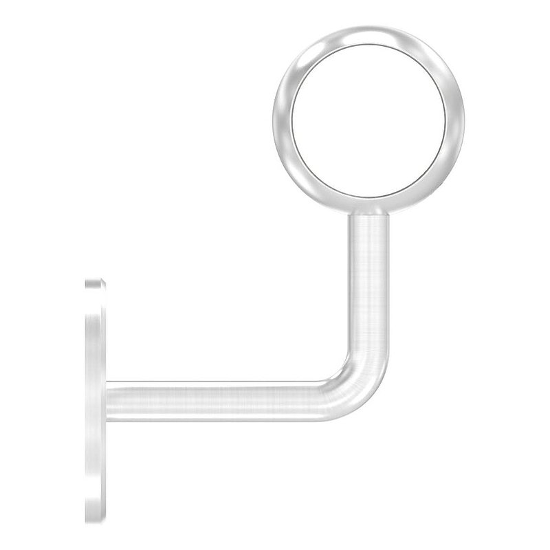 Handlaufhalter mit Kugelring für Rohr 42,4mm (Ronde und Bügel verschweißt), V2A
