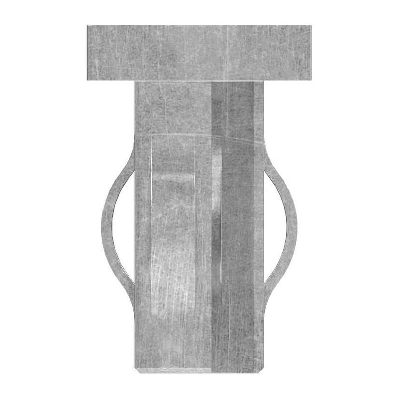 Steel end cap, for, rectangular tube 40x20mm