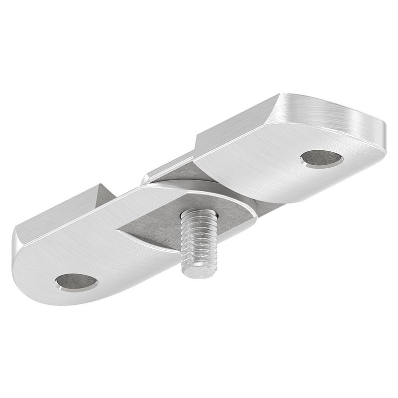 adjustable handrail connection plate, 42.4 mm, AISI304