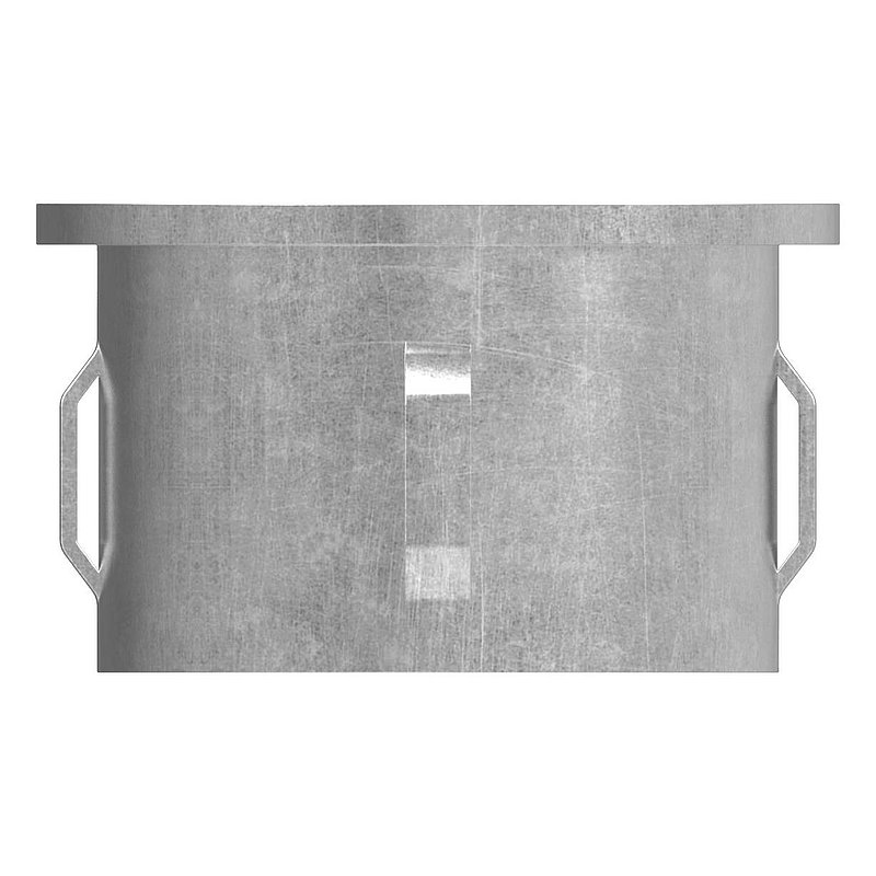 Steel end cap, for 48.3mm tube