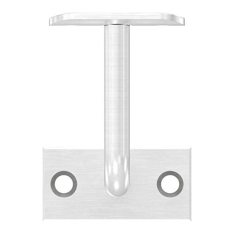 Handrail bracket with handrail connection plate 42.4 mm (round plate and bracket welded),