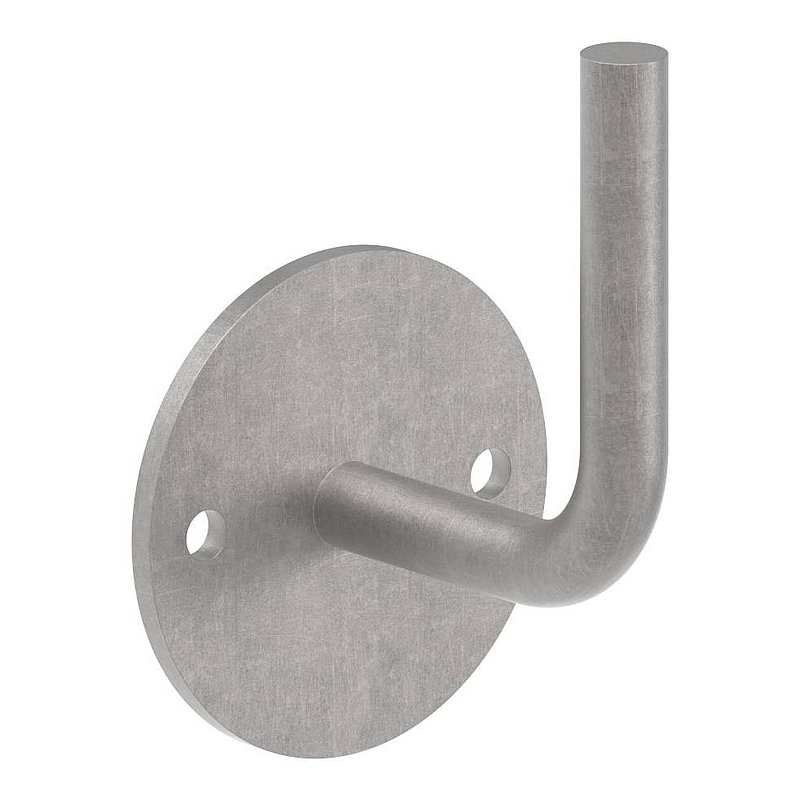 Handlaufträger mit Ronde flach, 70x4mm