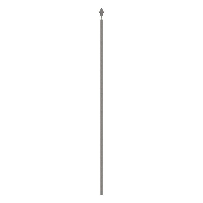 Zaunstab Ø 12mm, H: 1060mm, konisch mit Zaunspitze