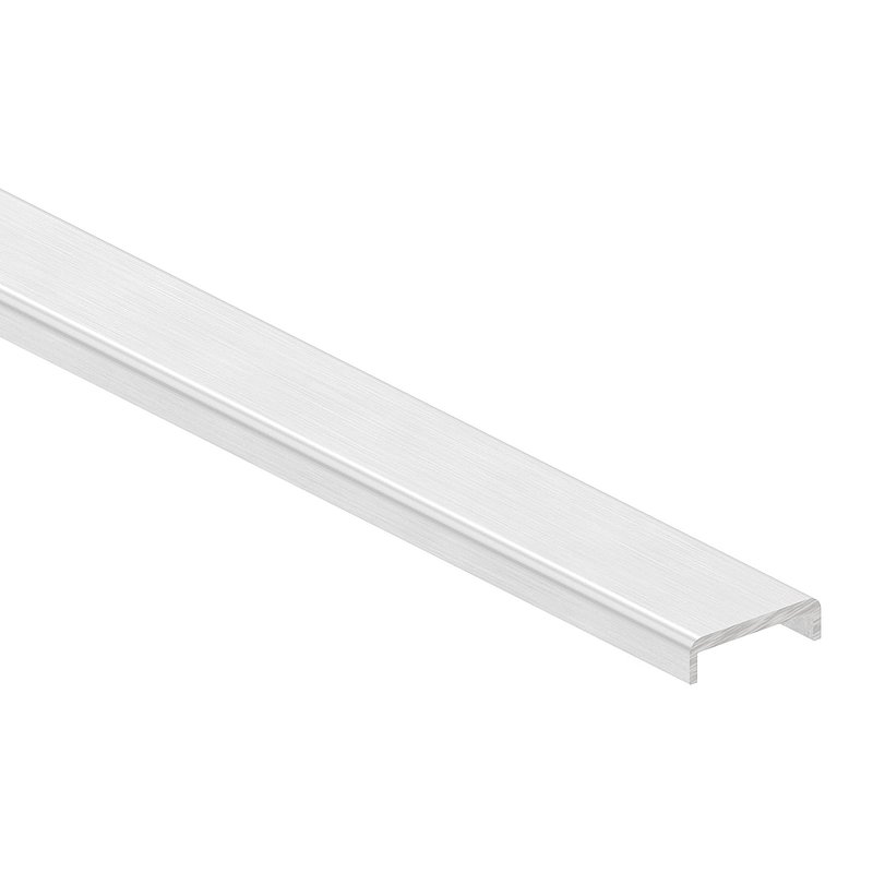 Edge protection EXTRA SLIM, for glass 16.00 - 17.52mm, L: 6000mm, aluminium E4/EV1