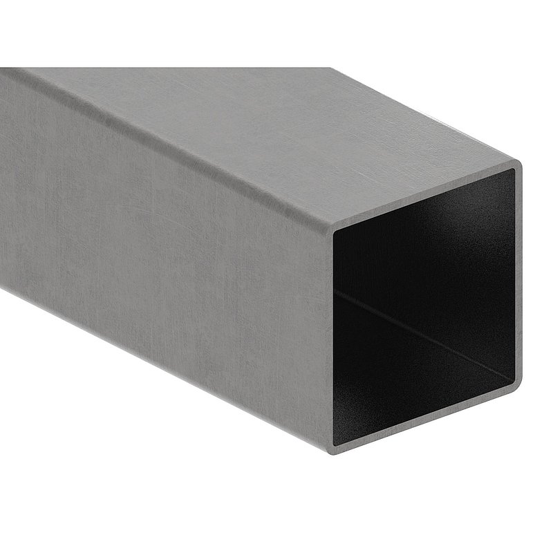 Quadratrohr S235JR, 80x80x3mm, L: 6000mm