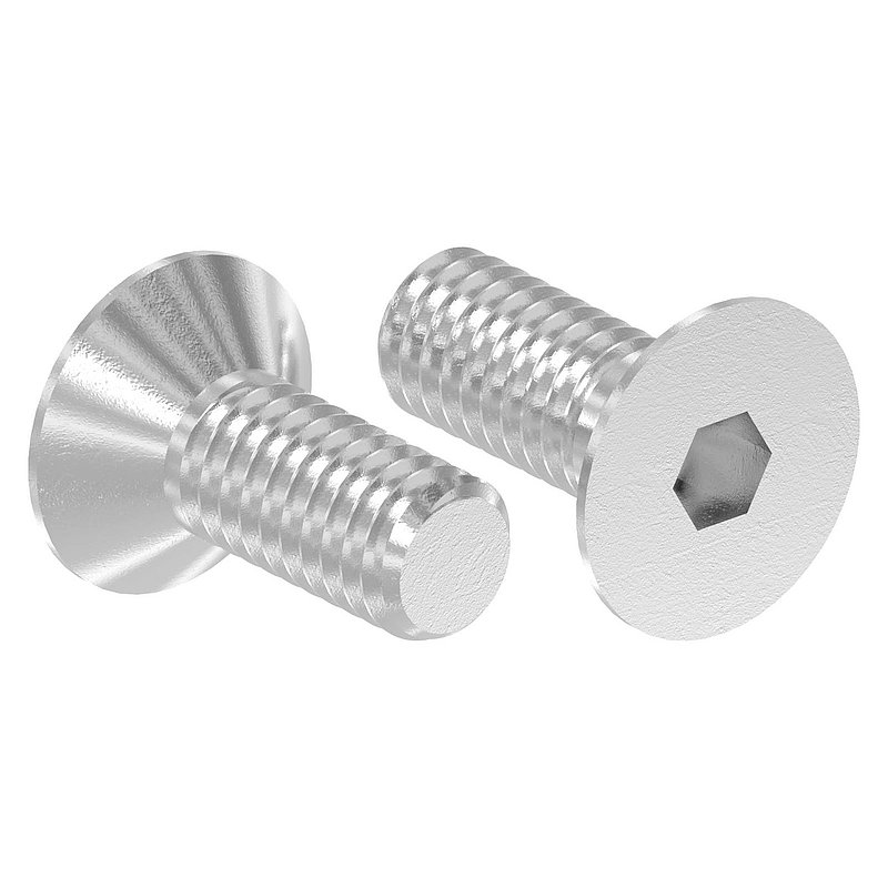 Countersunk head screw M4x10, AISI316, ISO 10642