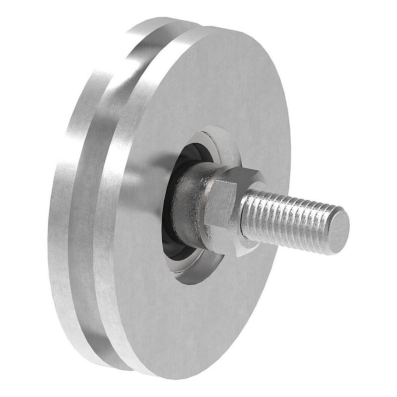 Schiebetorrolle mit U-Rille