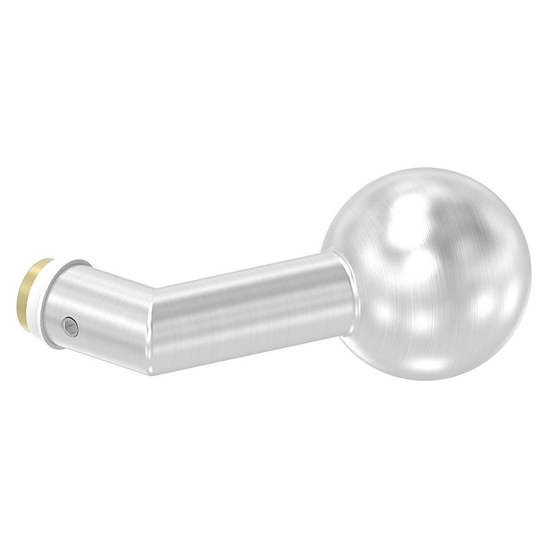 Türknopf, einzeln, Ø 50mm, gekröpft, V2A
