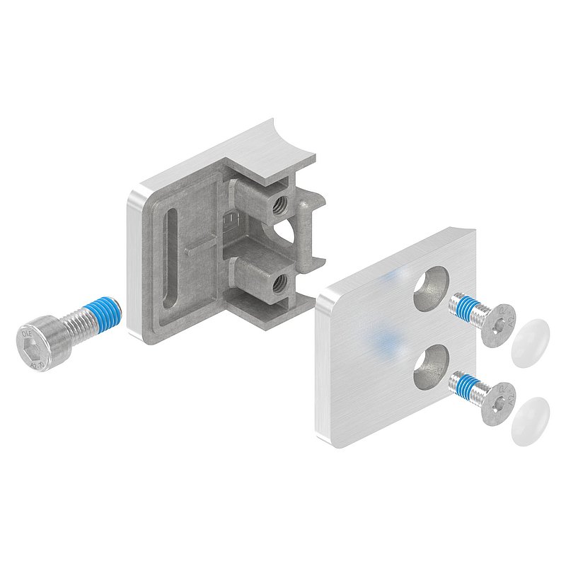 Glass clamp mod. 11, connection: 33.7mm, AISI304