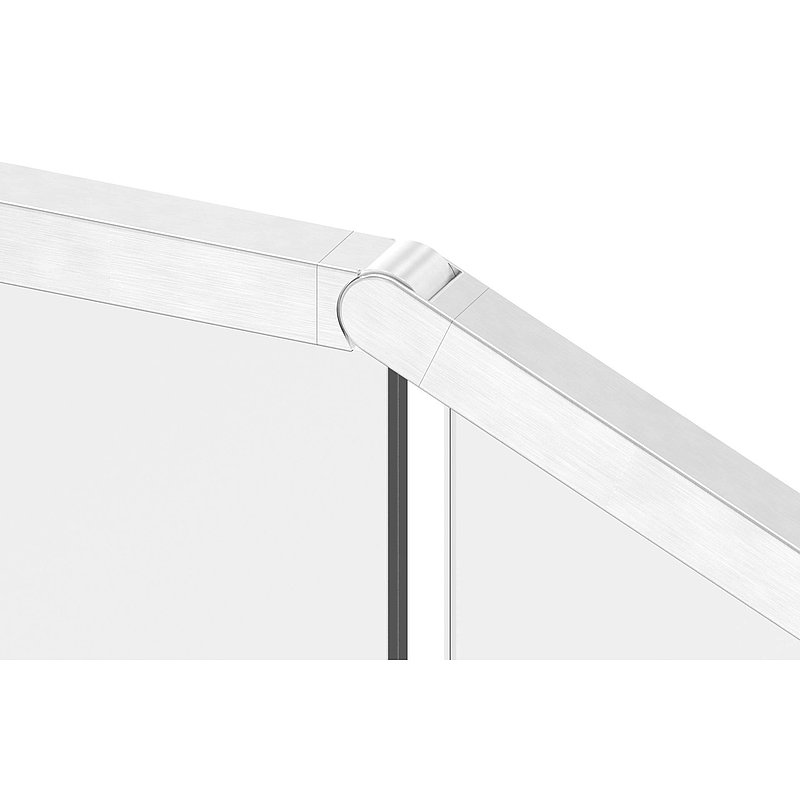 Verbinder flexibel für Quadratnutrohr 40x40mm, V4A