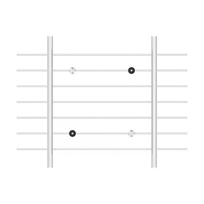 Pin for mounting aid for panels, POM